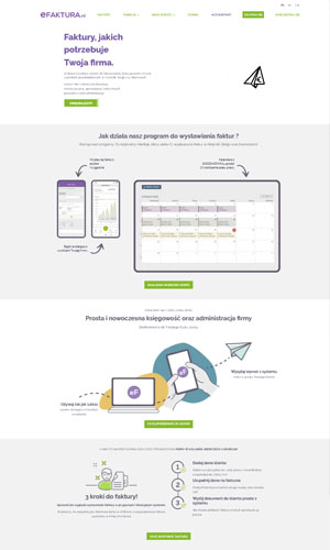 Podgląd strony eFaktura.nl